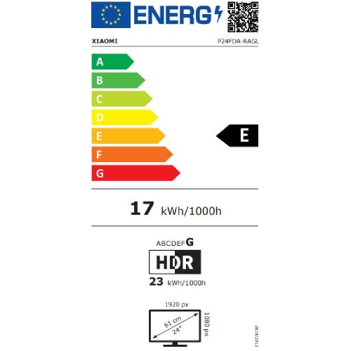 ΟΘΟΝΗ ΗΛΕΚΤΡΟΝΙΚΟΥ ΥΠΟΛΟΓΙΣΤΗ XIAOMI A24i (ELA6416EU) 24'' FHD IPS 144Hz BLACK